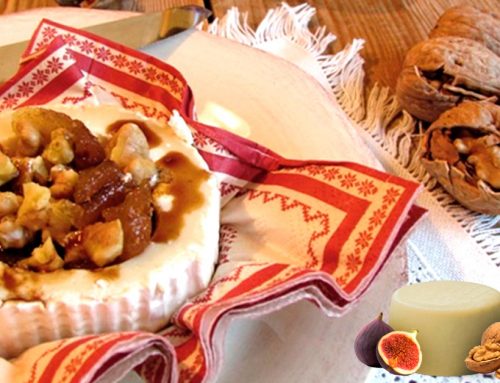 Queso de cabra con higos, nueces y Aceto Balsámico